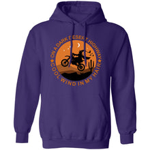 Load image into Gallery viewer, Halloween Moon Biker Witch Pullover Hoodie