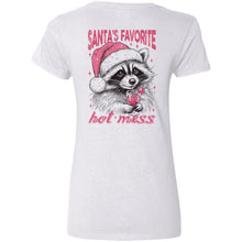 Load image into Gallery viewer, Santa&#39;s Favorte Hot Mess - V-Neck Tee