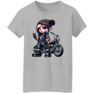 Elf Biker Girl - Ladie's Tee