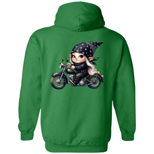 Blonde Biker Elf Girl - Hoodie