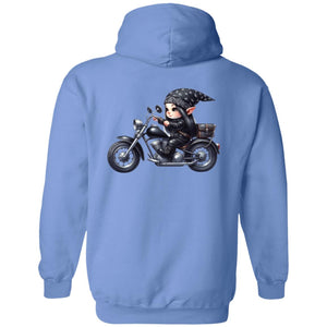 Brurnette Biker Elf Girl - Hoodie