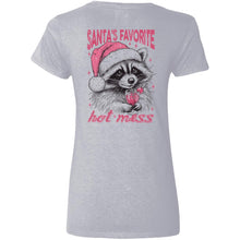 Load image into Gallery viewer, Santa&#39;s Favorte Hot Mess - V-Neck Tee