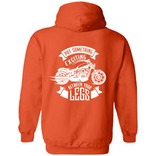Load image into Gallery viewer, &quot;Put Something Exciting Between Your Legs&quot; Hoodie - Design on BACK