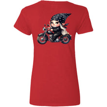 Load image into Gallery viewer, Blonde Biker Elf Girl - V-Neck