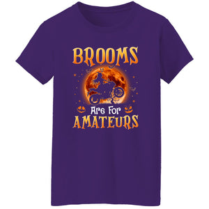 "Brooms Are For Amateurs" Tee! Sport Bike Edition