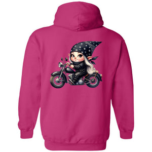 Blonde Biker Elf Girl - Hoodie