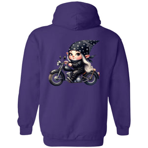 Blonde Biker Elf Girl - Hoodie