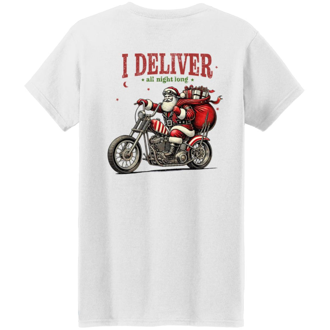 Santa Delivers Ladie's Tee