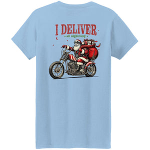 Santa Delivers Ladie's Tee