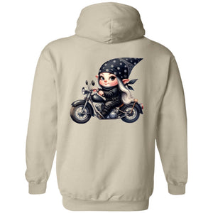 Blonde Biker Elf Girl - Hoodie