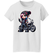 Load image into Gallery viewer, Elf Biker Girl - Ladie&#39;s Tee