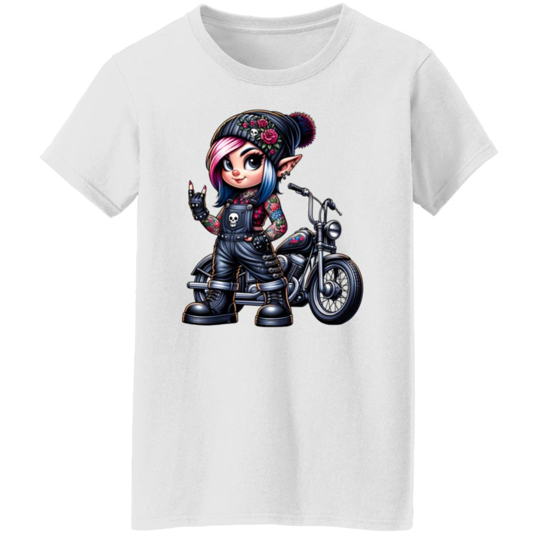 Elf Biker Girl - Ladie's Tee