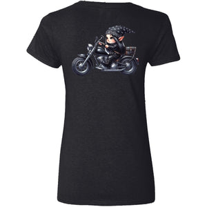 Biker Gnome Brunette V-Neck