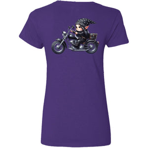 Biker Gnome Brunette V-Neck