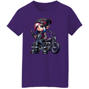 Elf Biker Girl - Ladie's Tee