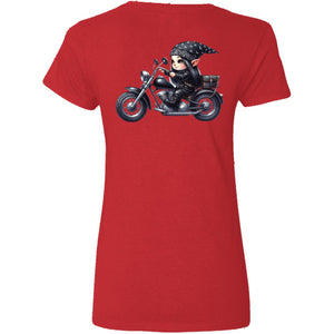 Biker Gnome Brunette V-Neck