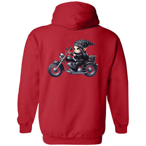 Brurnette Biker Elf Girl - Hoodie