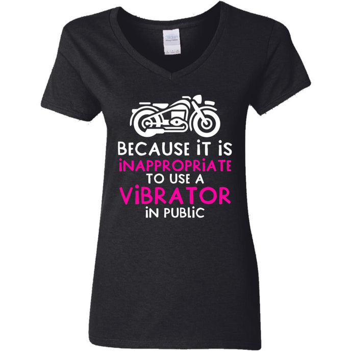 G500VL Ladies' 5.3 oz. V-Neck T-Shirt