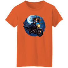 Load image into Gallery viewer, Biker Witch Halloween Tee