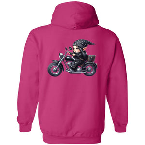 Brurnette Biker Elf Girl - Hoodie