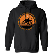 Load image into Gallery viewer, Halloween Moon Biker Witch Pullover Hoodie