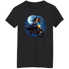 Load image into Gallery viewer, Biker Witch Halloween Tee