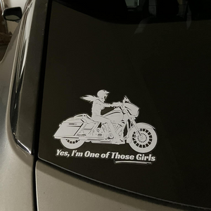 "Yes, I'm One of Those Girls"  - HD Window Sticker