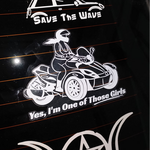 "Yes, I'm One of Those Girls" Can-Am Window Sticker
