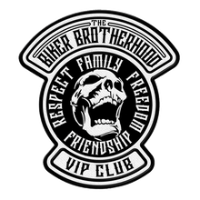 Load image into Gallery viewer, Biker Brotherhood VIP Club IRON ON Patch!
