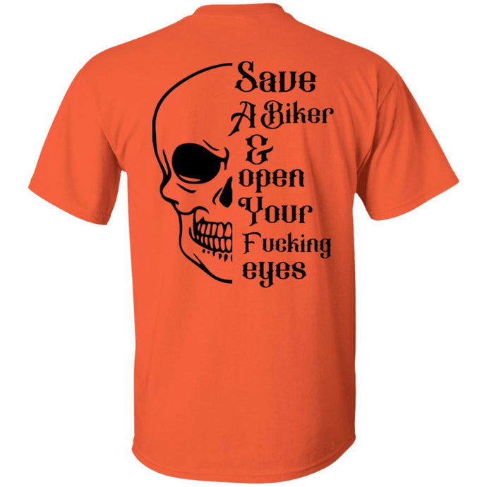 Biker VIP Club Safety Tee - Open Your Eyes!