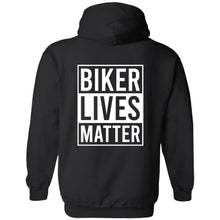 Load image into Gallery viewer, Biker Sisterhood VIP Club Biker Lives Matter Hoodie (2 Logo Front &amp; Back)