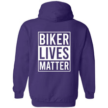 Load image into Gallery viewer, Biker Sisterhood VIP Club Biker Lives Matter Hoodie (2 Logo Front &amp; Back)