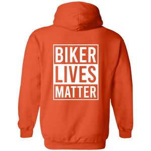 Biker Sisterhood VIP Club Biker Lives Matter Hoodie (2 Logo Front & Back)