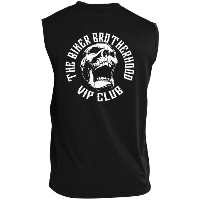 Biker Brotherhood Logo Sleeveless Tee - Back Logo