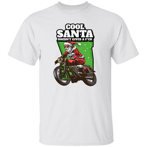 Cool Biker Santa Short Sleeve Tee