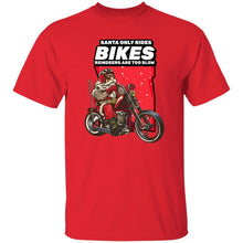 Load image into Gallery viewer, Santa Only Rides Bikes Tee