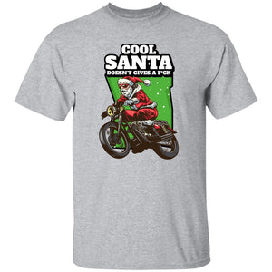 Cool Biker Santa Short Sleeve Tee