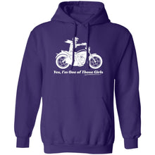 Load image into Gallery viewer, &quot;Yes, I&#39;m One of Those Girls&quot; Biker Girl Hoodie