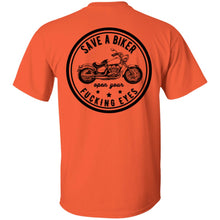 Load image into Gallery viewer, Biker VIP Club Save a Biker Safety Tee