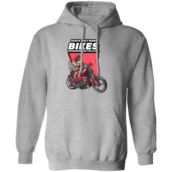 Santa Only Rides Bikes Hoodie