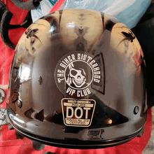 Load image into Gallery viewer, Biker Sisterhood VIP Club Mini Helmet Decals