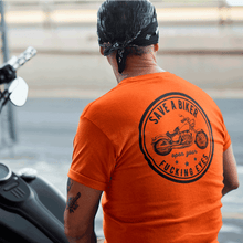 Load image into Gallery viewer, Biker VIP Club Save a Biker Safety Tee