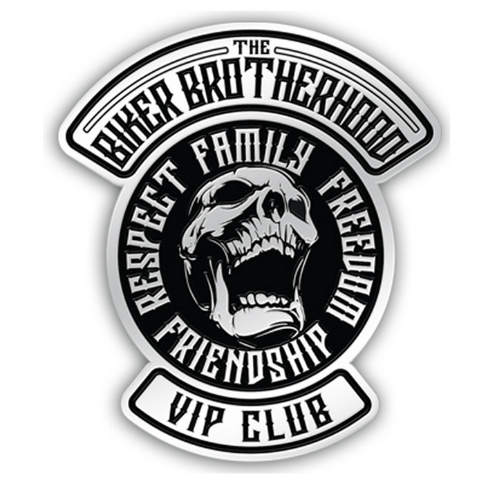 Biker Brotherhood VIP Club Metal Lapel Pin